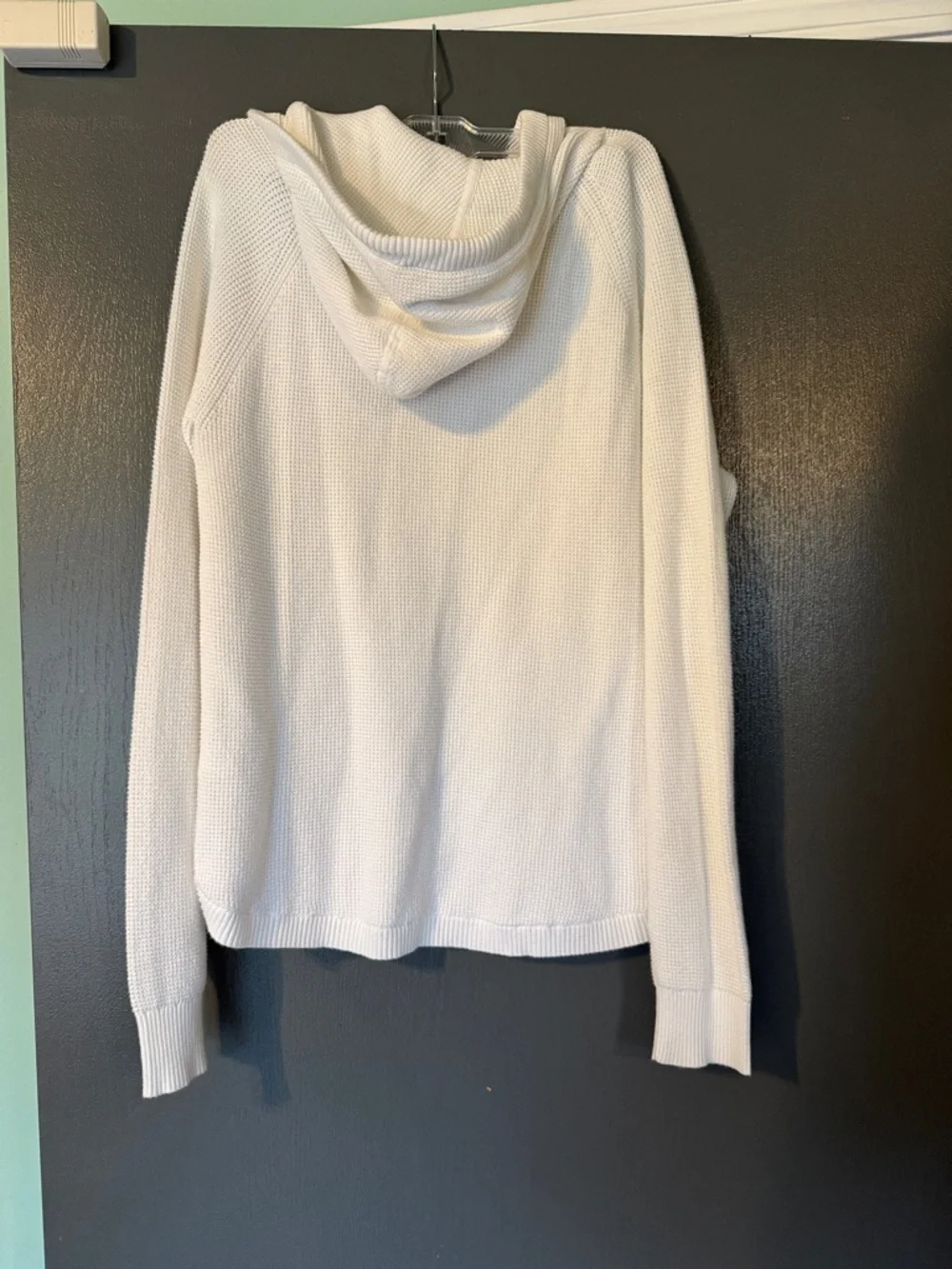 Lauren Ralph Lauren White Hooded Scoop Neck Sweater - Picture 3 of 3